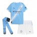 Manchester City Omar Marmoush #7 Domáci Detský futbalový dres 2025-26 Krátky Rukáv (+ trenírky)